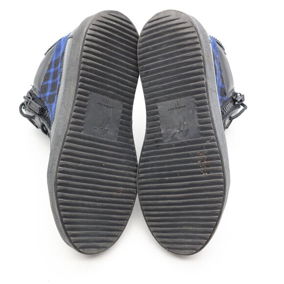 Giuseppe Zanotti Gerard Plaid Women's EU 35.5 Mid Top Sneakers Lace Up - Picture 7 of 11